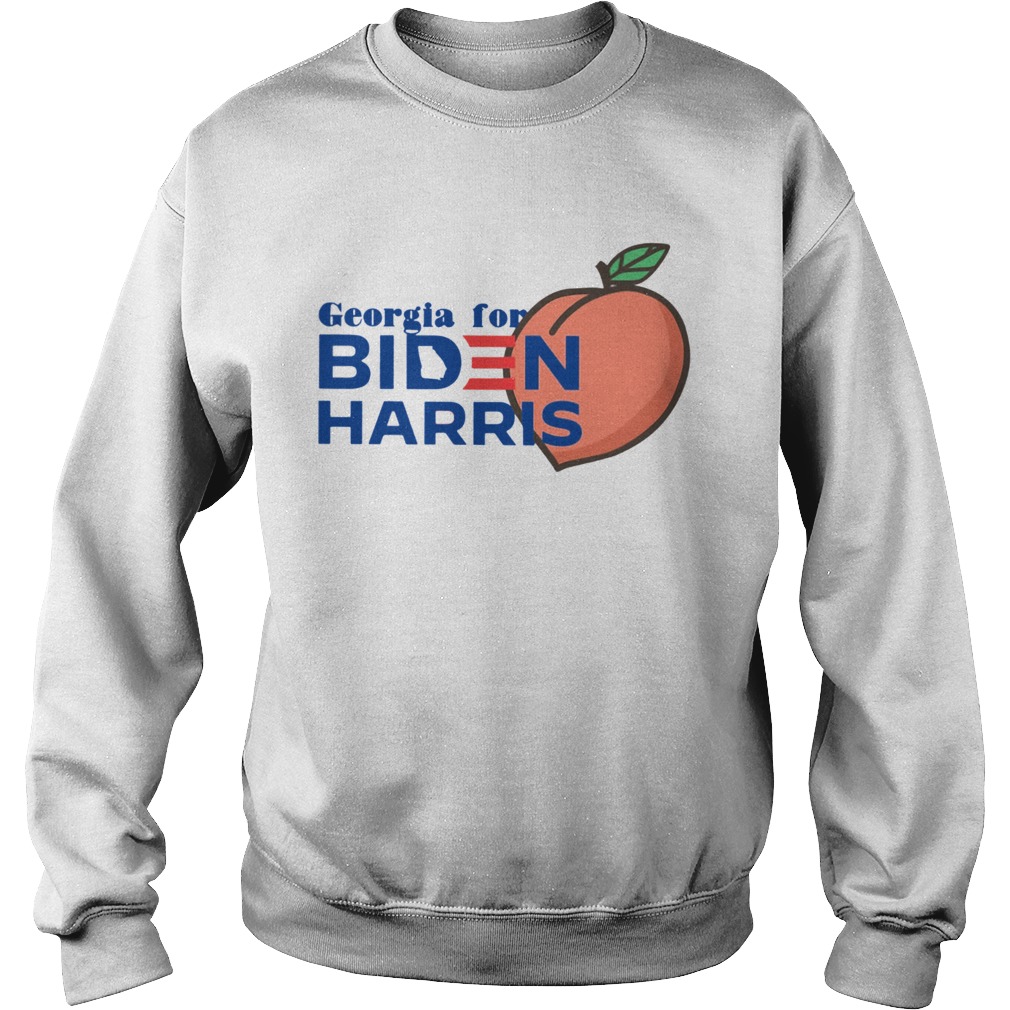 Georgia For Biden Harris Peach  Sweatshirt