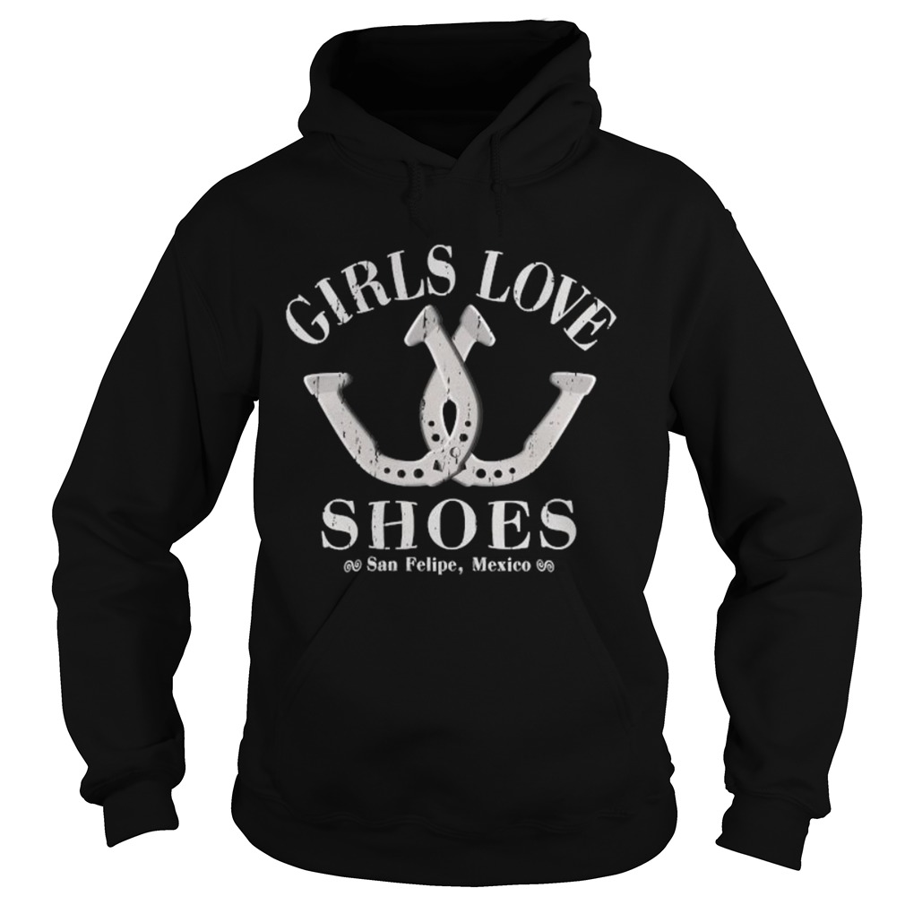 Girls Love Shoes Game Of Horseshoe Pitching  Hoodie