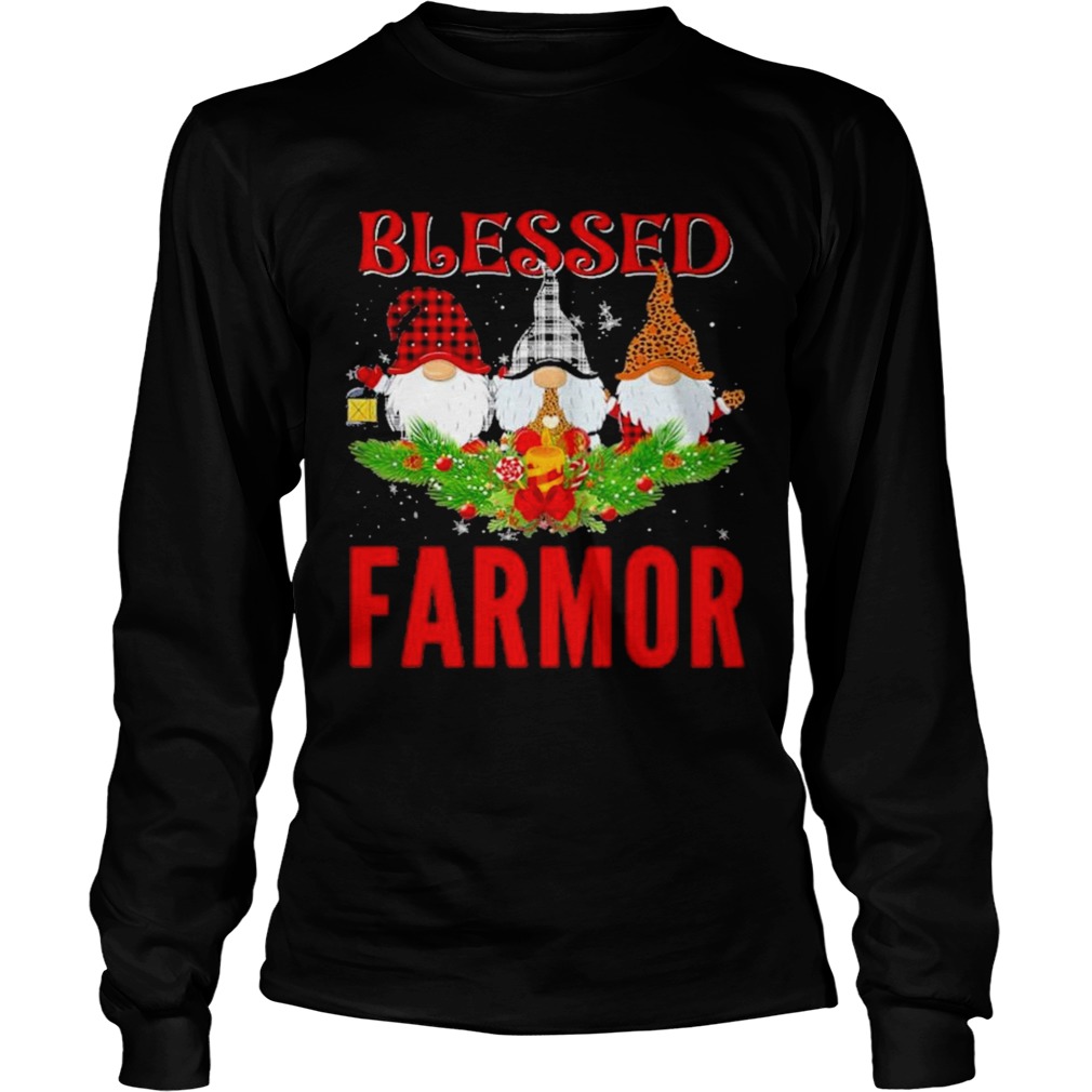 Gnomes Blessed Farmor Merry Christmas  Long Sleeve