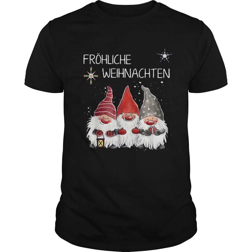 Gnomes Frhliche Weihnachten Christmas  Unisex