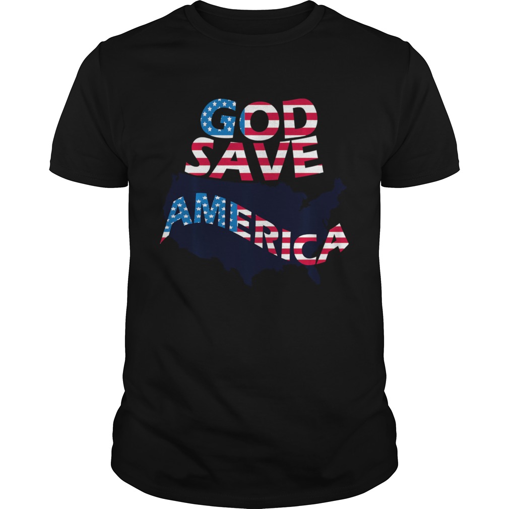 God save america patriotic american flag shirt