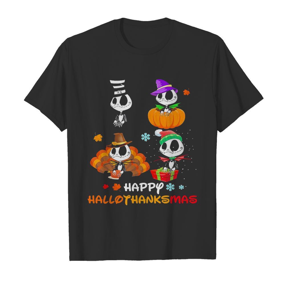 Good Jack Skellington Happy Hallothanksmas shirt