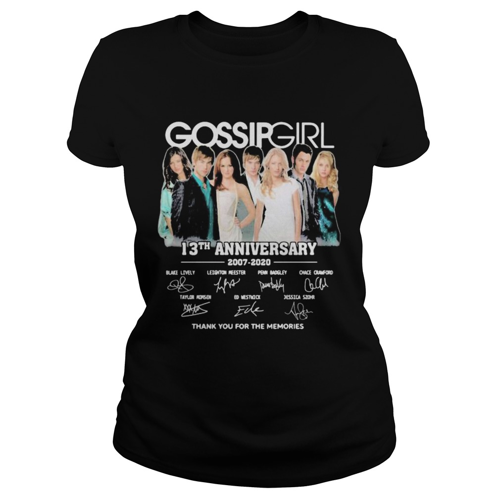 Gossip girl 13th anniversary 2007 2020 thank for the memories signatures  Classic Ladies