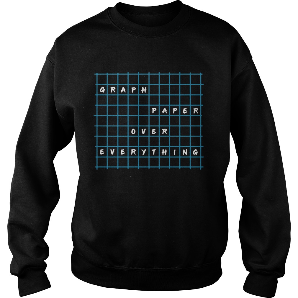 Graph Paper Over Everything  Sweatshirt