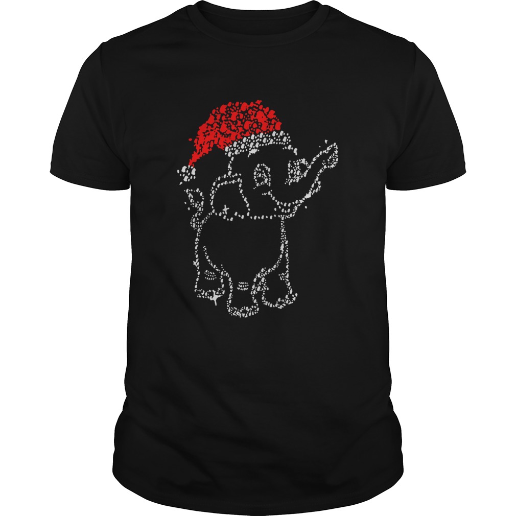 Great Elephant Santa Light Christmas shirt