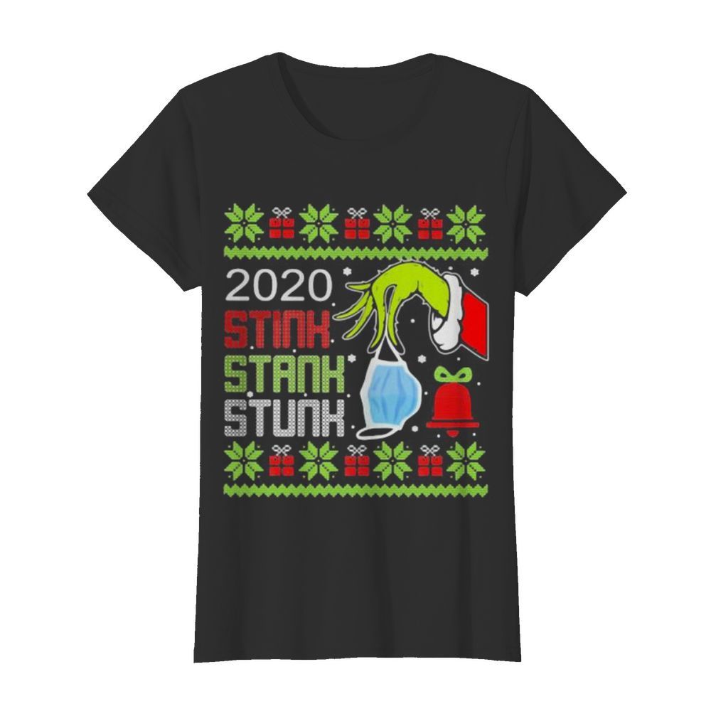 Grinch 2020 stink stank stunk mask ugly christmas  Classic Women's T-shirt