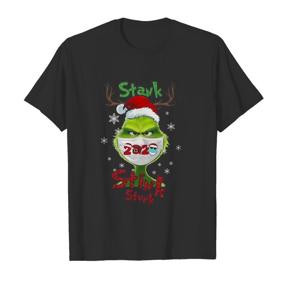 Grinch Face Mask Stank Stink Stunk Christmas  Classic Men's T-shirt