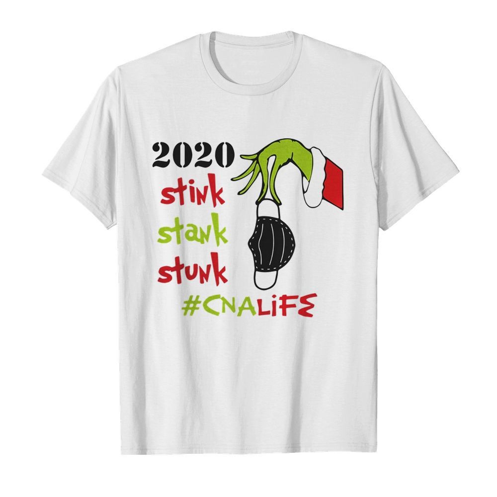 Grinch Hand Face Mask 2020 Stink Stank Stunk CNA Life Christmas shirt