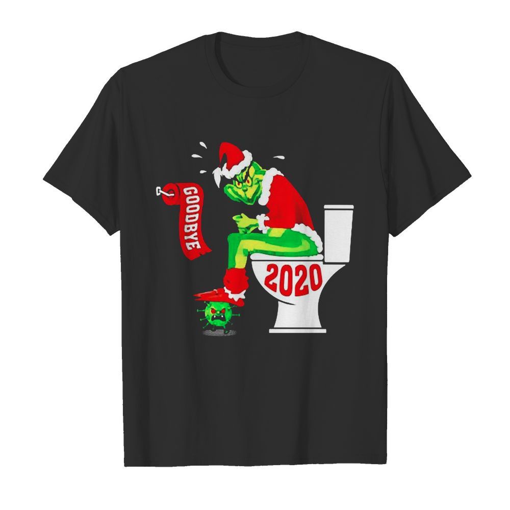 Grinch Santa toilet Goodbye Coronavirus 2020  Classic Men's T-shirt