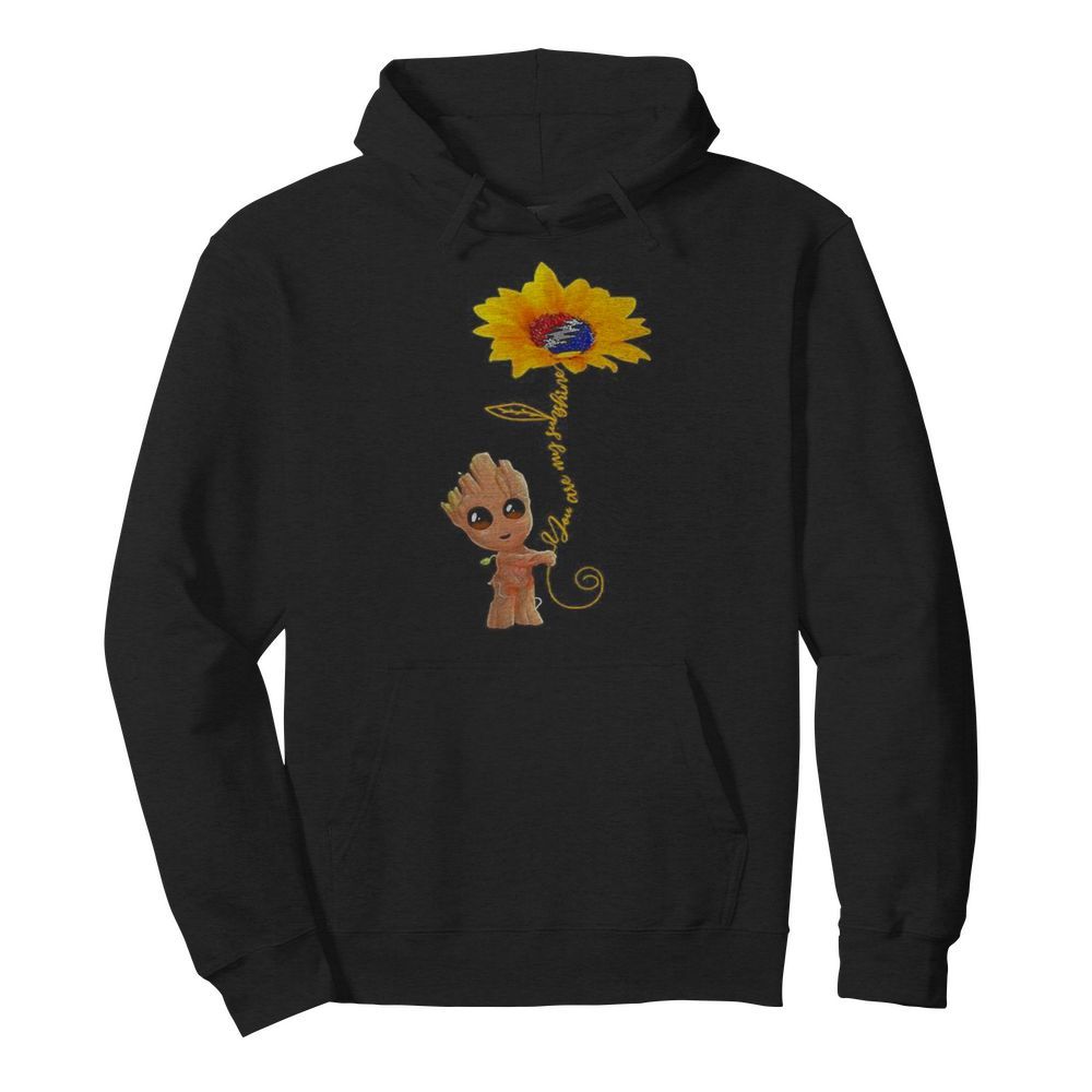 Groot hug Sunflower you are my sunshine  Unisex Hoodie