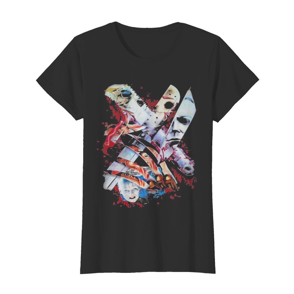 Halloween horror characters knife  Classic Women's T-shirt