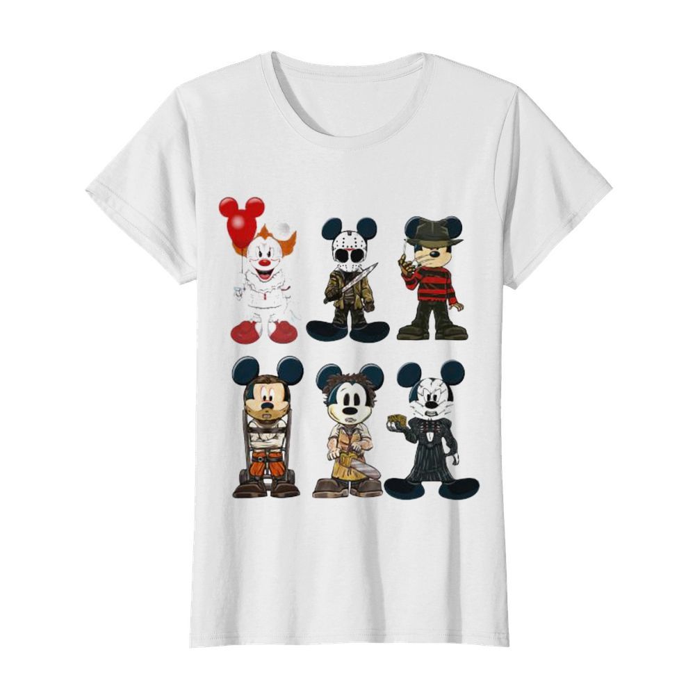 Halloween mickey mouse horror characters  Classic Women's T-shirt