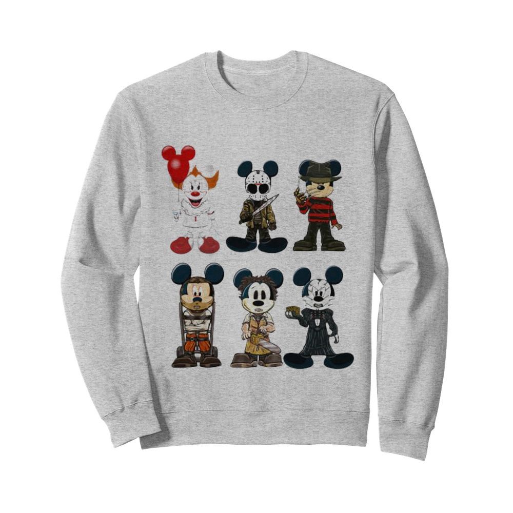 Halloween mickey mouse horror characters  Unisex Sweatshirt