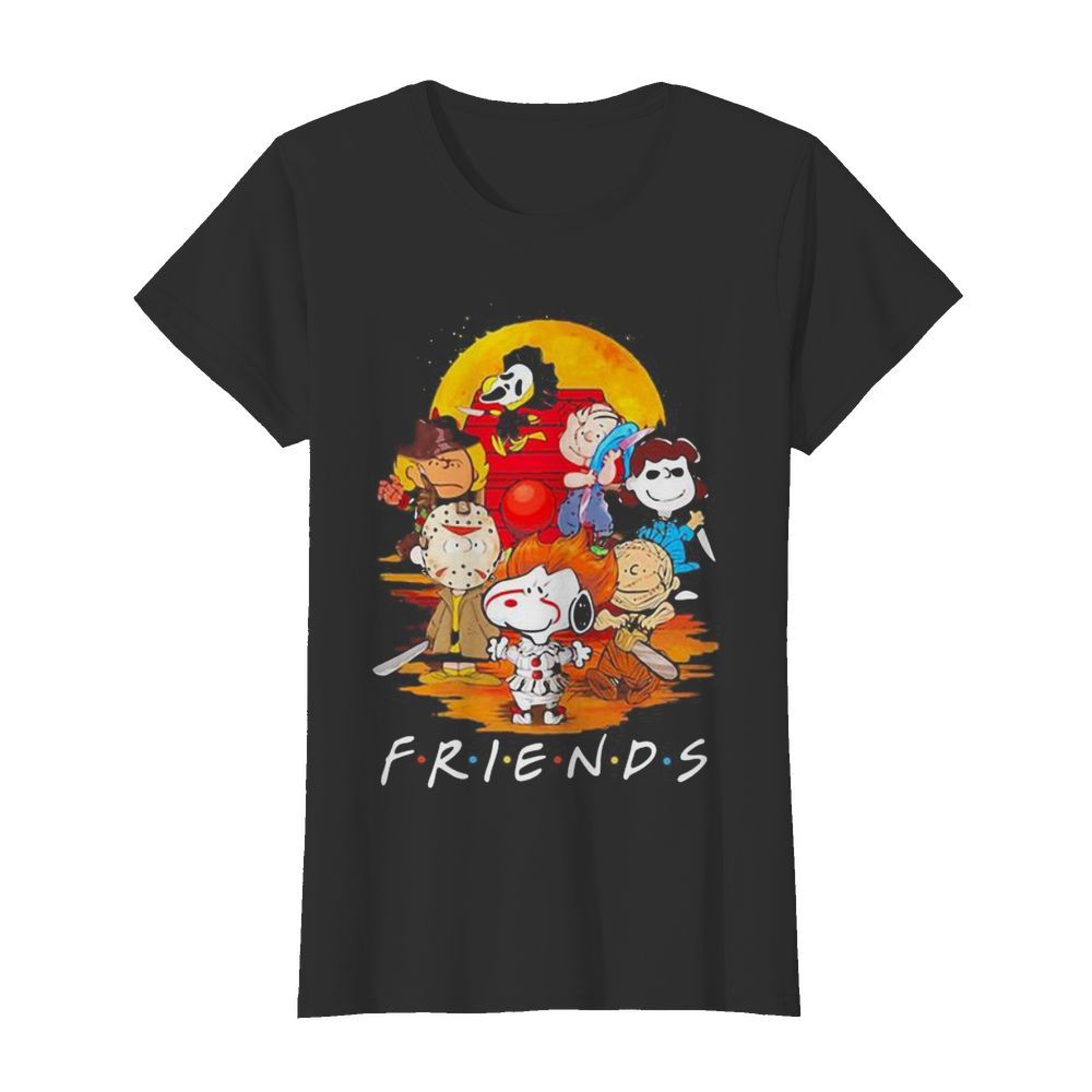 Halloween peanuts horror characters friends  Classic Women's T-shirt