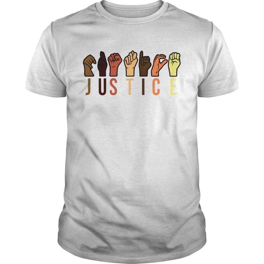 Hands Sign Language Justice Reusable  Unisex