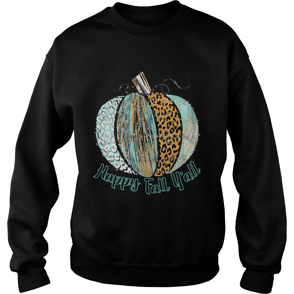 Happy Fall Leopard Pumpkin  Sweatshirt