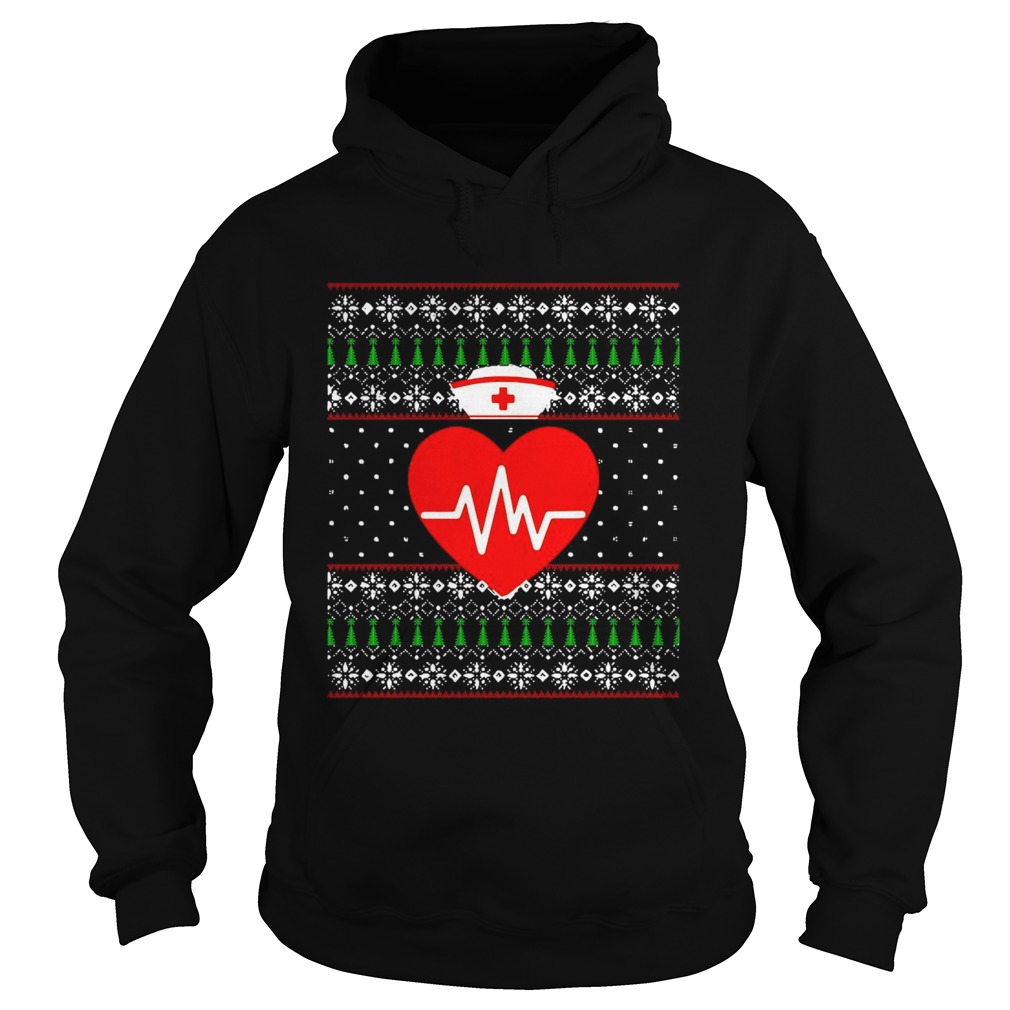 Happy Nurse Ugly Sweater Merry Christmas Nursing Holiday  Hoodie