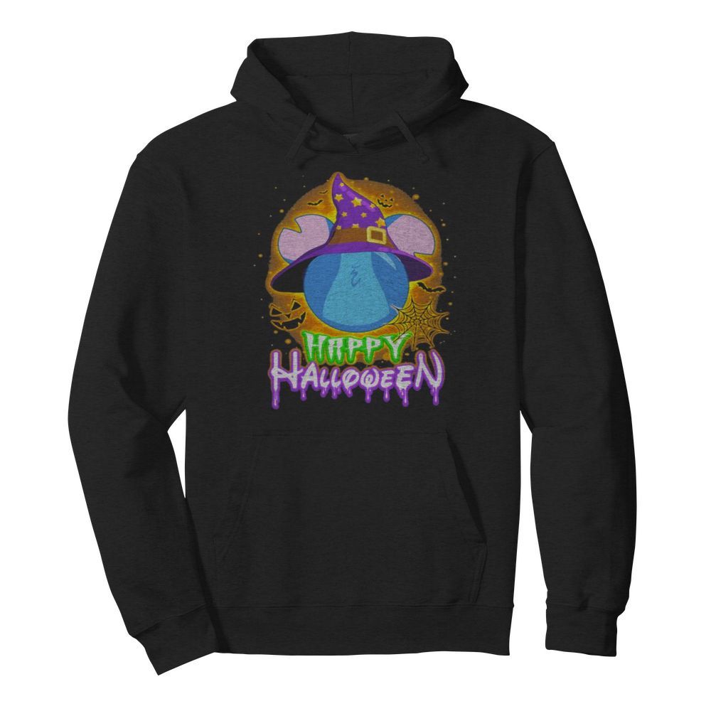 Happy halloween mickey mouse stitch witch moon  Unisex Hoodie