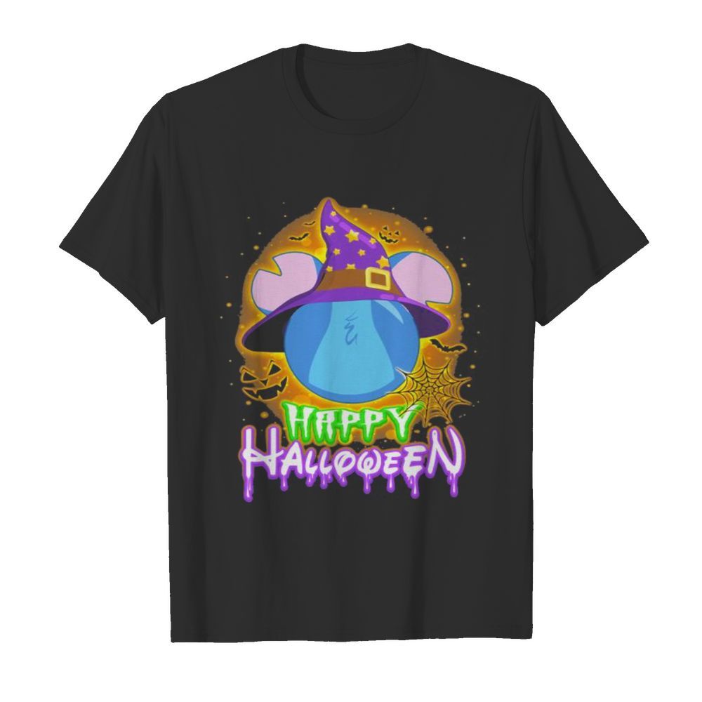 Happy halloween mickey mouse stitch witch moon  Classic Men's T-shirt