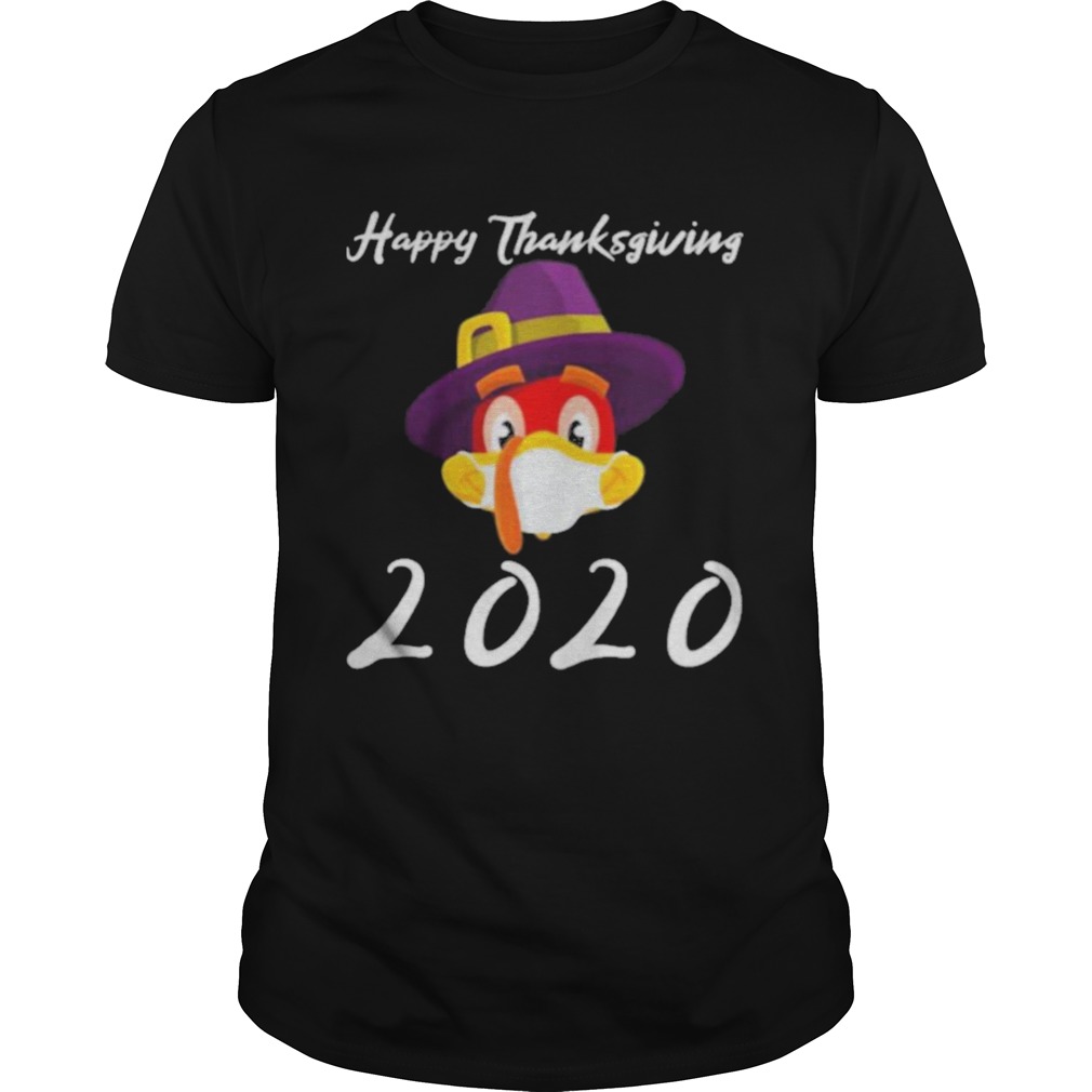 Happy thanksgiving 2020 turkey wearing mask shirt