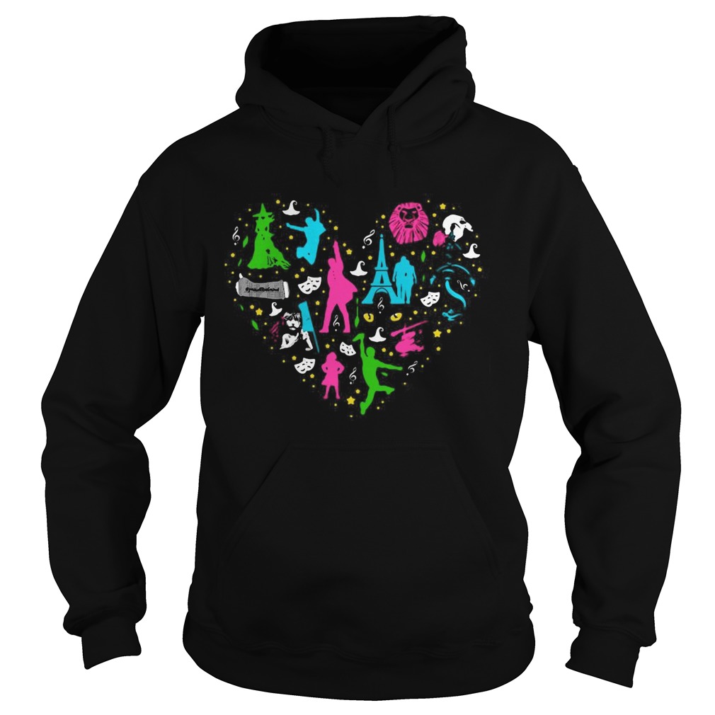 Heart Love Musicals Christmas  Hoodie