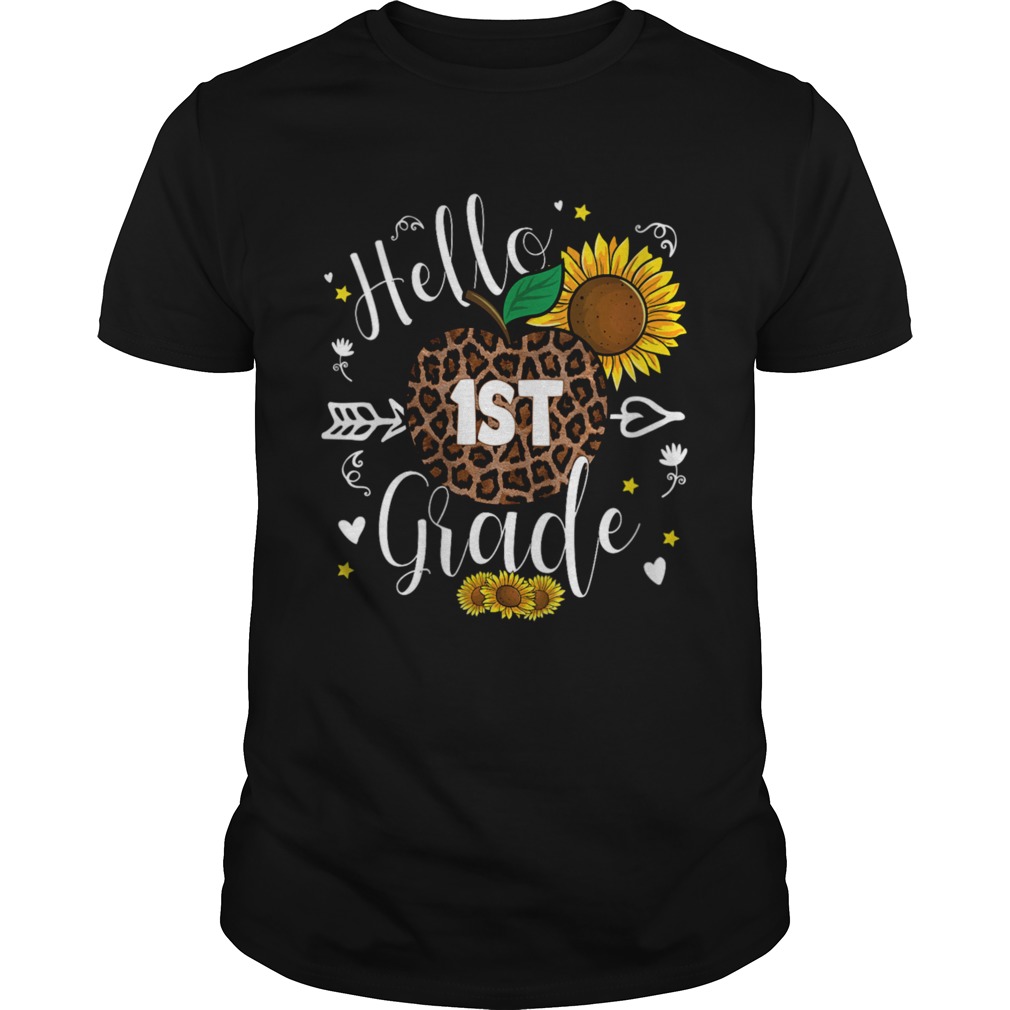 Hello 1st Grade Back To School shirt