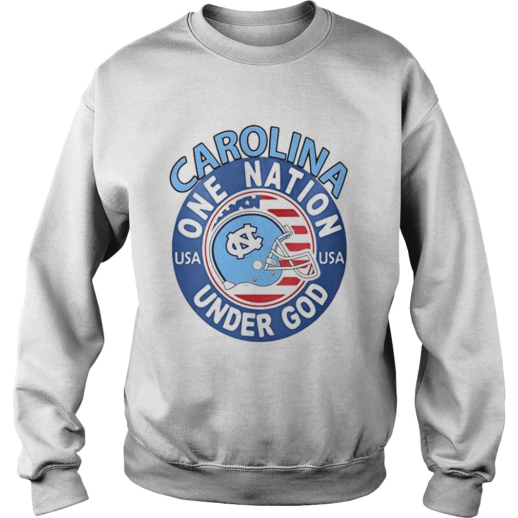 Helmet Carolina One Nation USA Under God  Sweatshirt