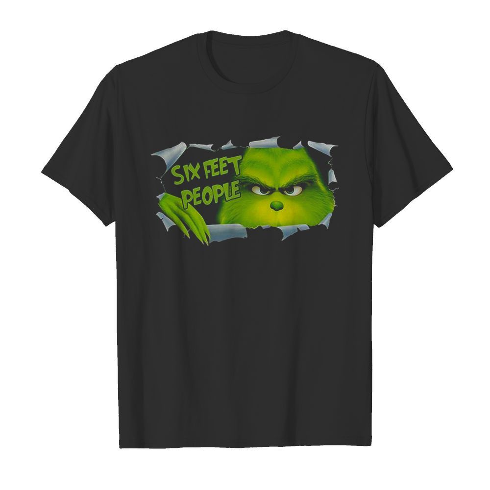 Hiding Grinch quaratine six feet people shirt