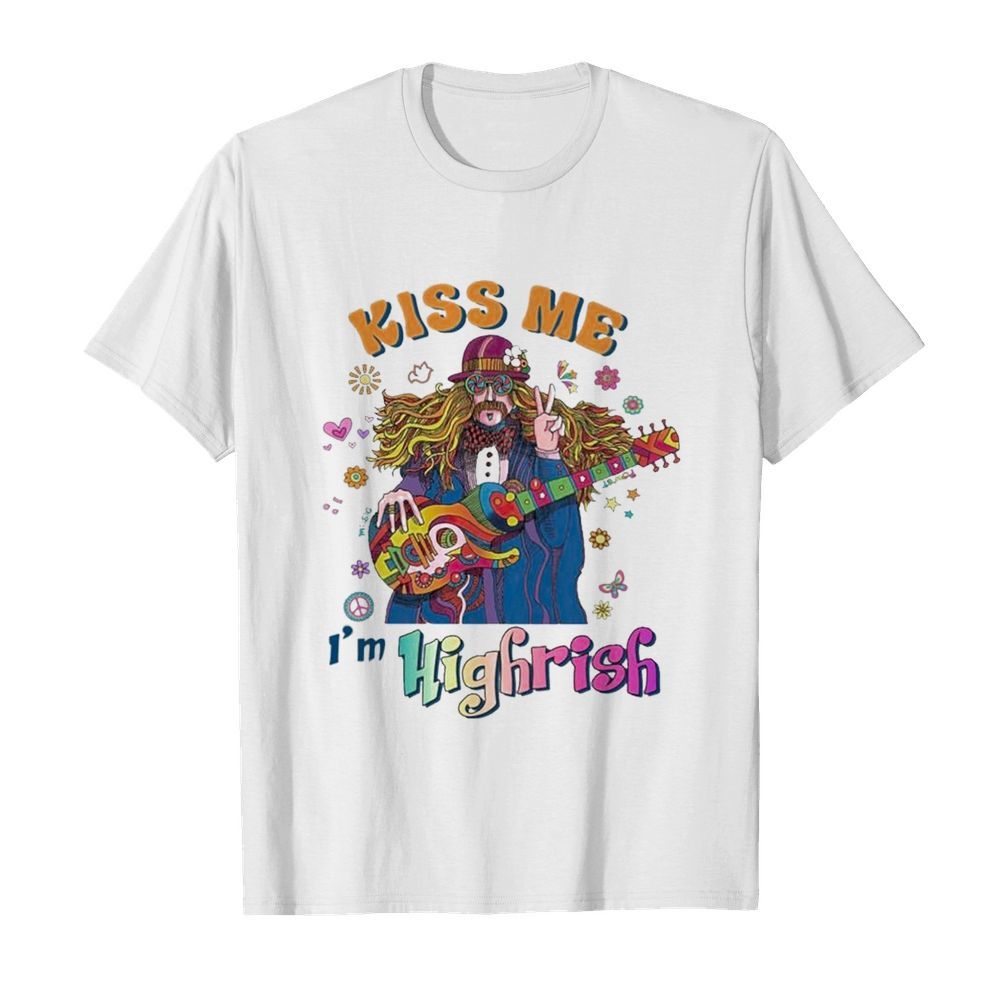 Hippie Kiss me Im Highrish  Classic Men's T-shirt