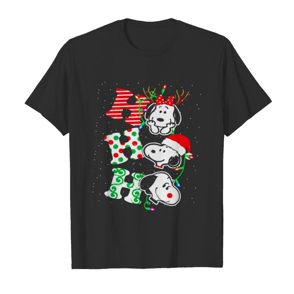 Ho Ho Ho Snoopy Christmas shirt