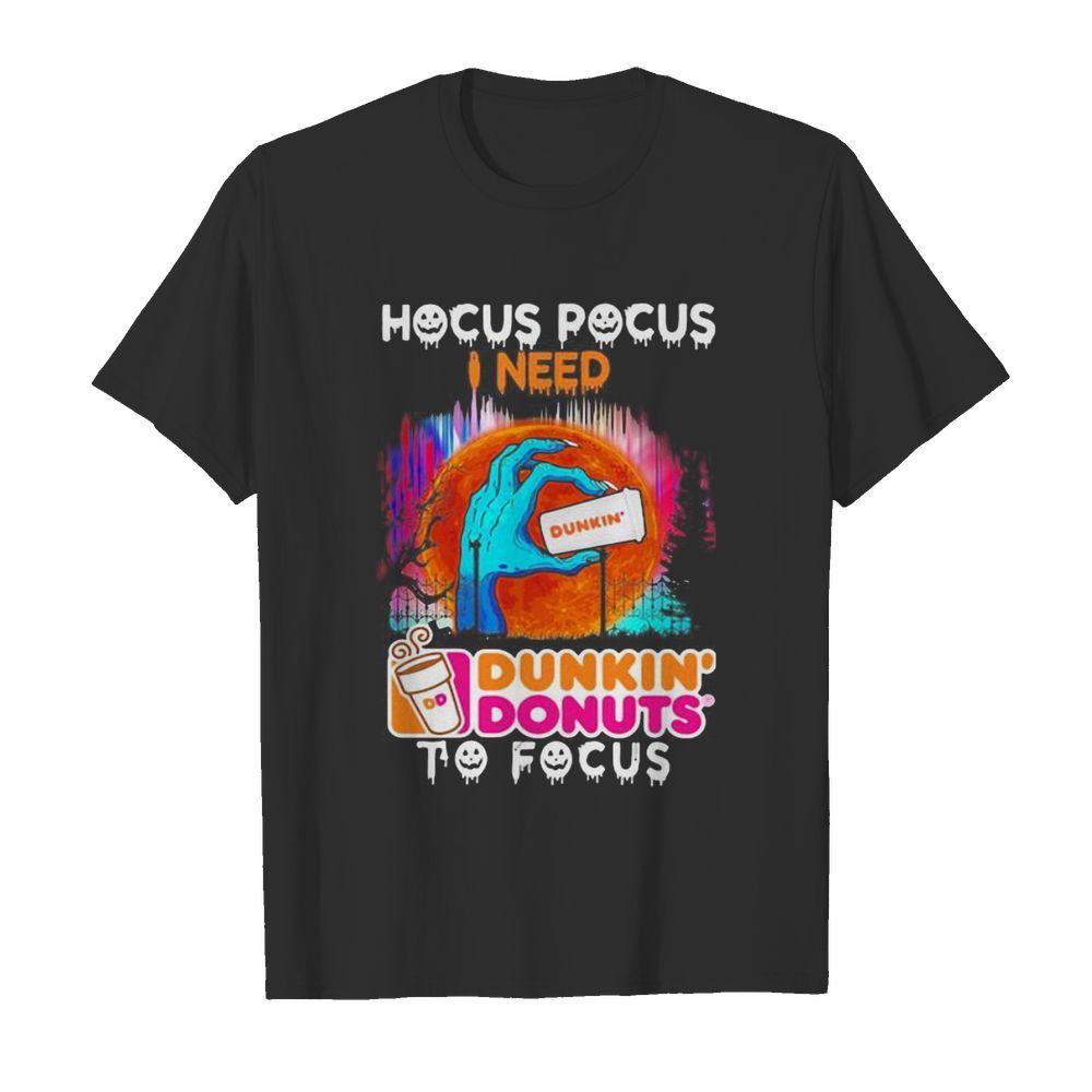 Hocus Pocus I need Dunkin’ Donuts to focus Halloween  Classic Men's T-shirt