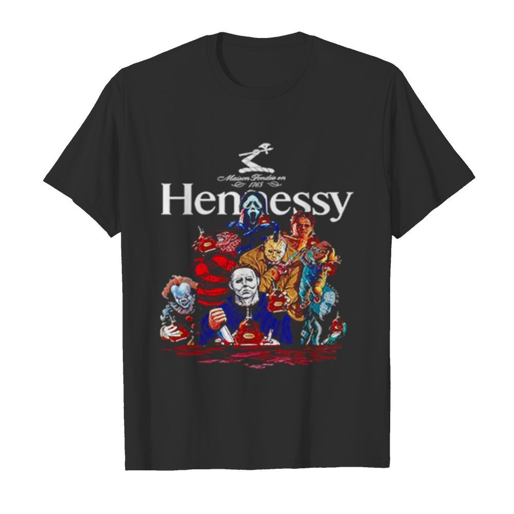 Horror Characters Hennessy Party Happy Halloween  Classic Men's T-shirt