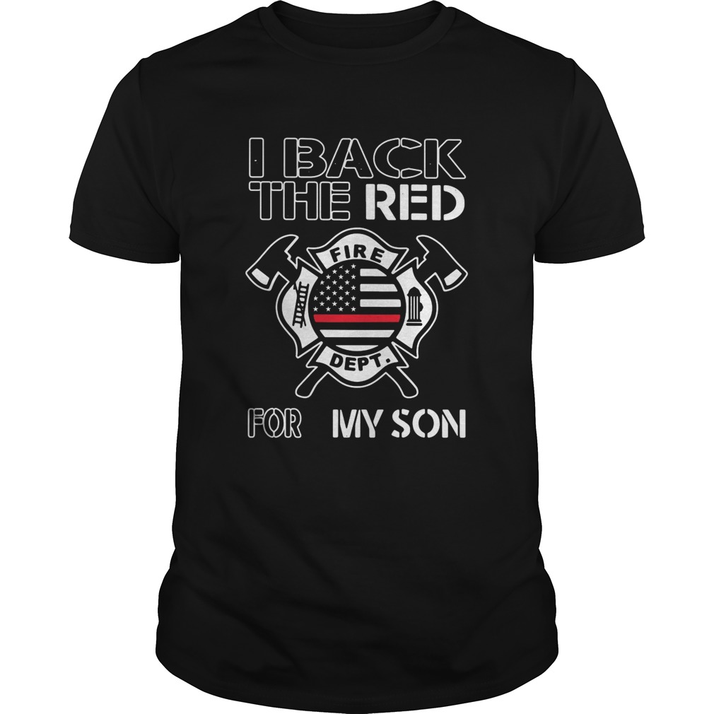 I Back The Red For My Son American Flag shirt