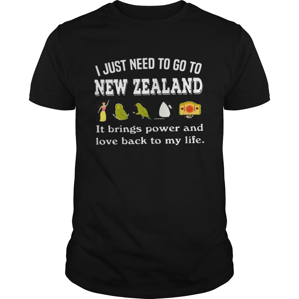 I Just Need To Go To New Zealand It Beings Power And Love Back To My Life  Unisex