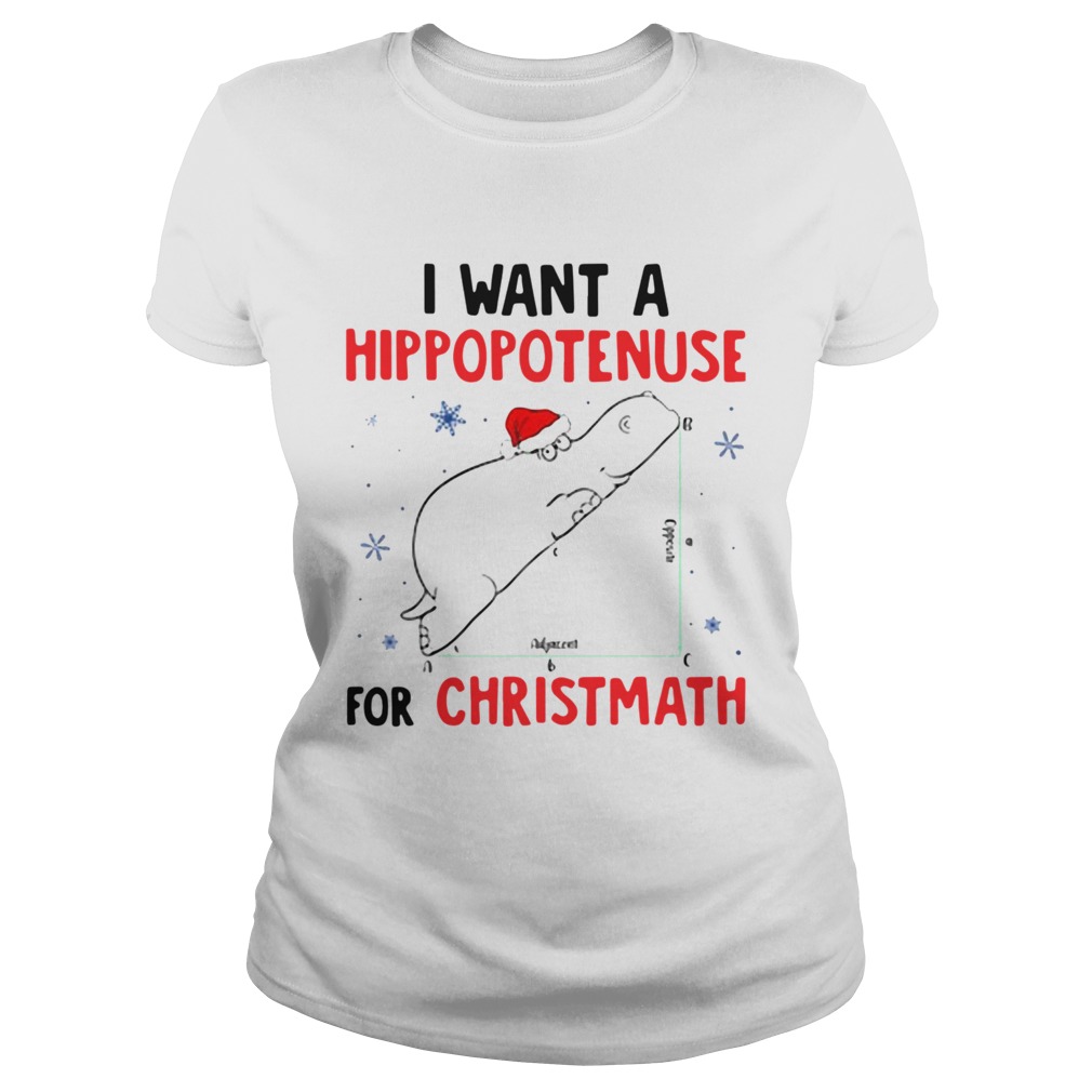 I Want A Hippopotenuse For Christmas  Classic Ladies