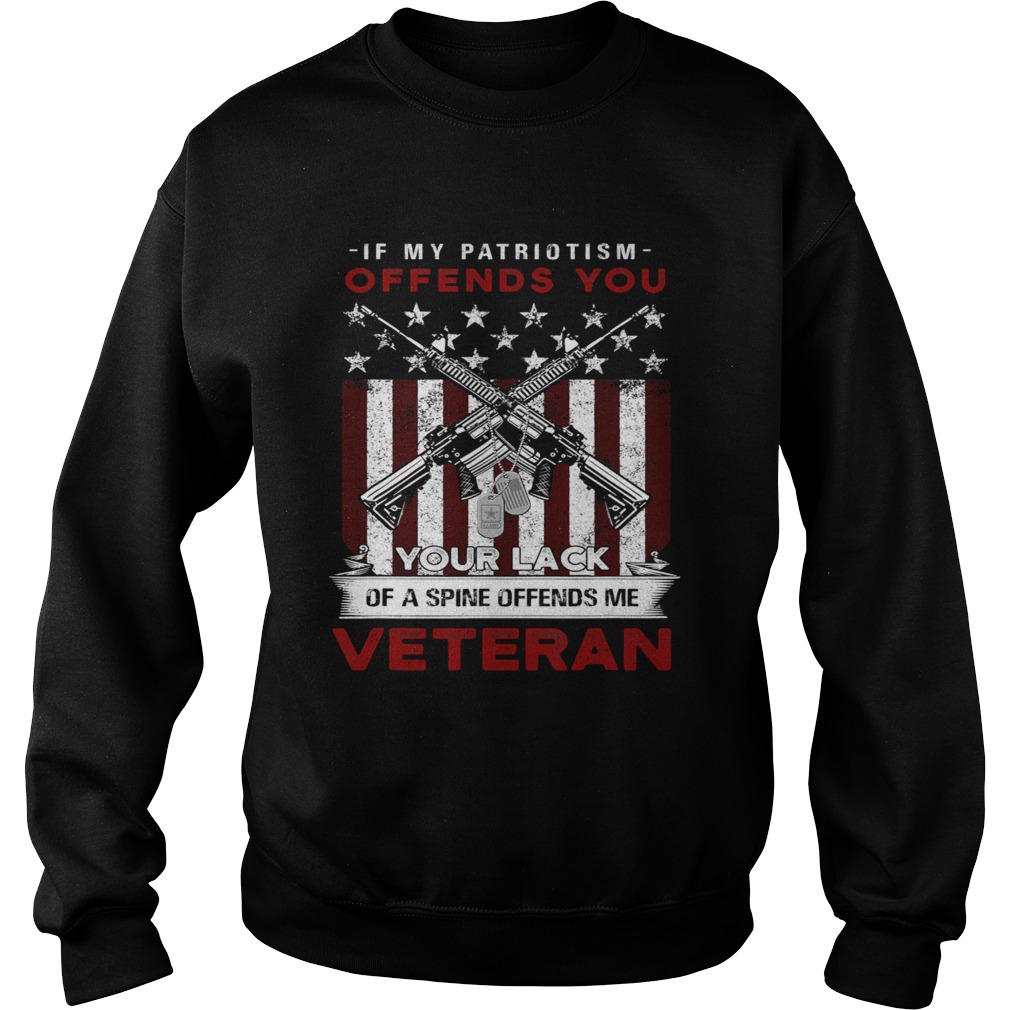 If My Patriotism Offends You Proud American Veteran  Sweatshirt