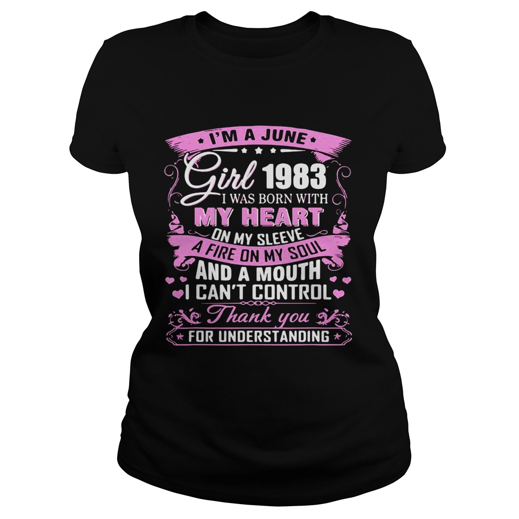 Im A June Girl 1983 I Was Born With My Heart On My Sleeve  Classic Ladies