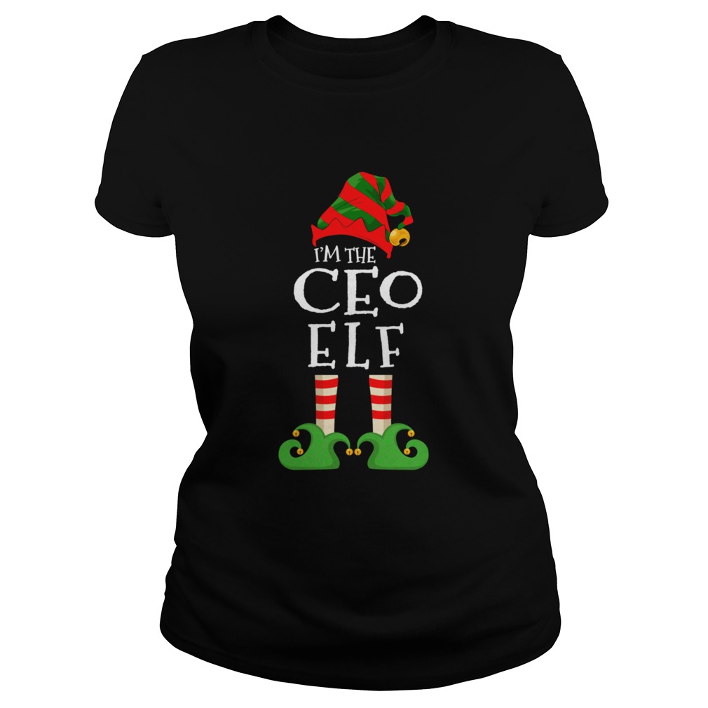 Im The CEO Elf Matching Christmas Pajama Costume  Classic Ladies