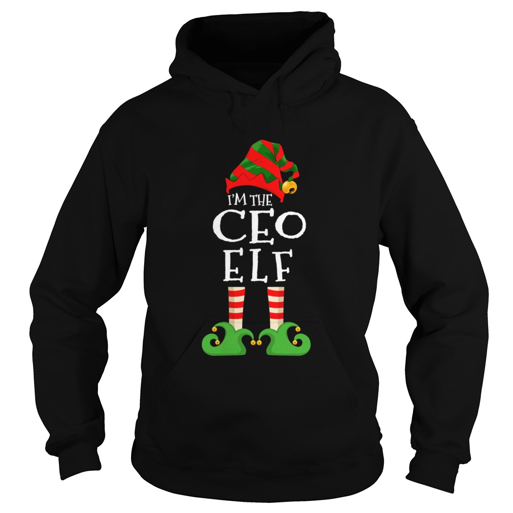 Im The CEO Elf Matching Christmas Pajama Costume  Hoodie