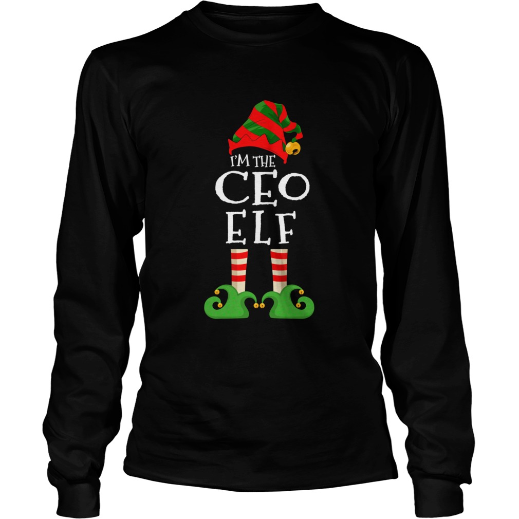 Im The CEO Elf Matching Christmas Pajama Costume  Long Sleeve