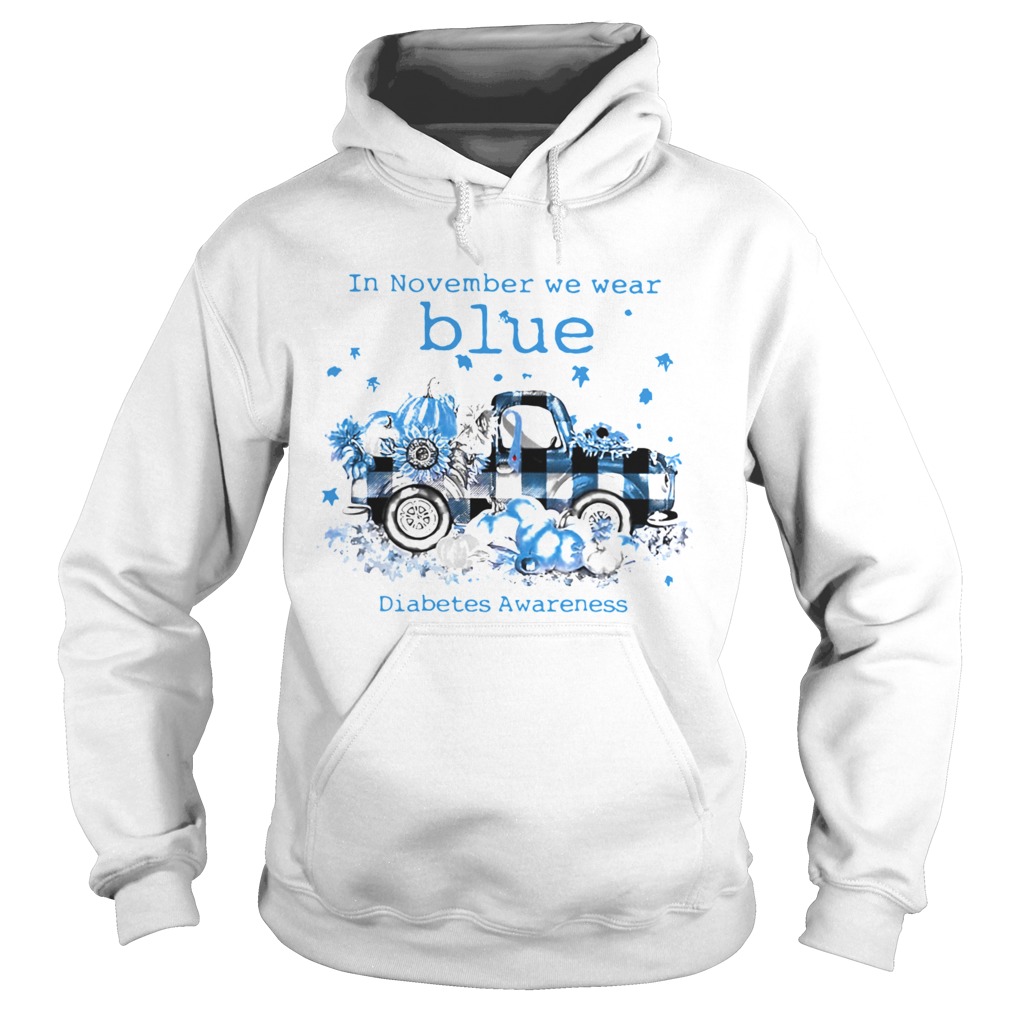 In November We Wear Blue Diabetes Awareness  Hoodie