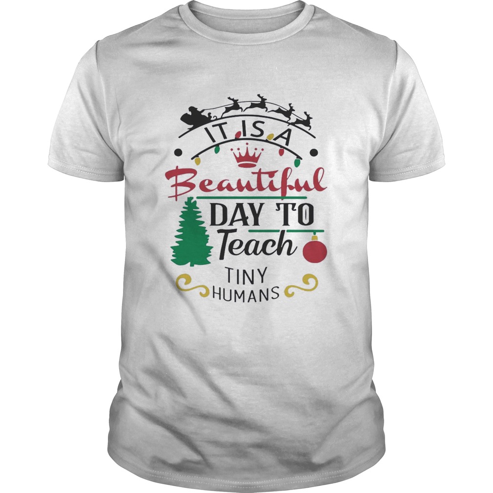 It Is A Beautiful Day To Teach Tiny Humans Christmas  Unisex