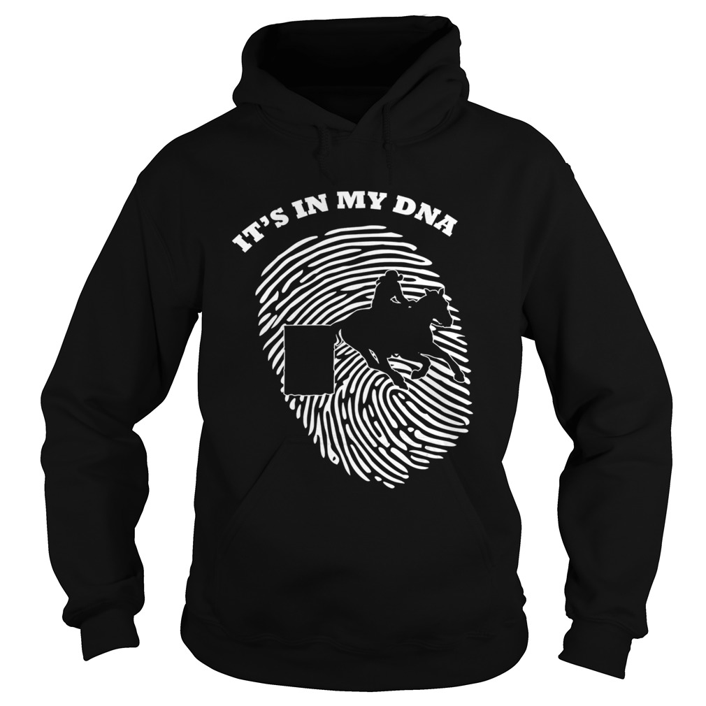 Its In My DNA Barrel Racing Rodeo Fingerprint Fans Retro  Hoodie