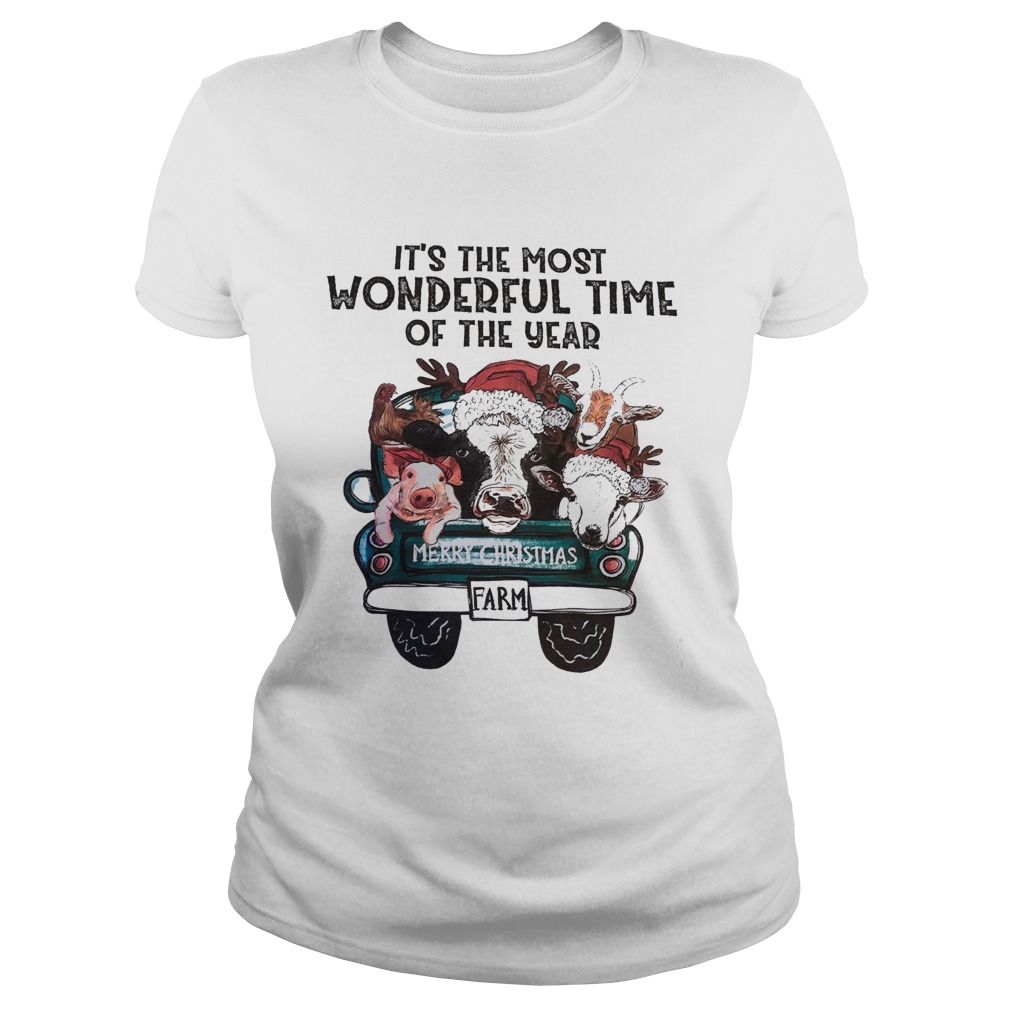 Its The Most Wonderful Time Of The Year Shirt Merry Christmas  Classic Ladies