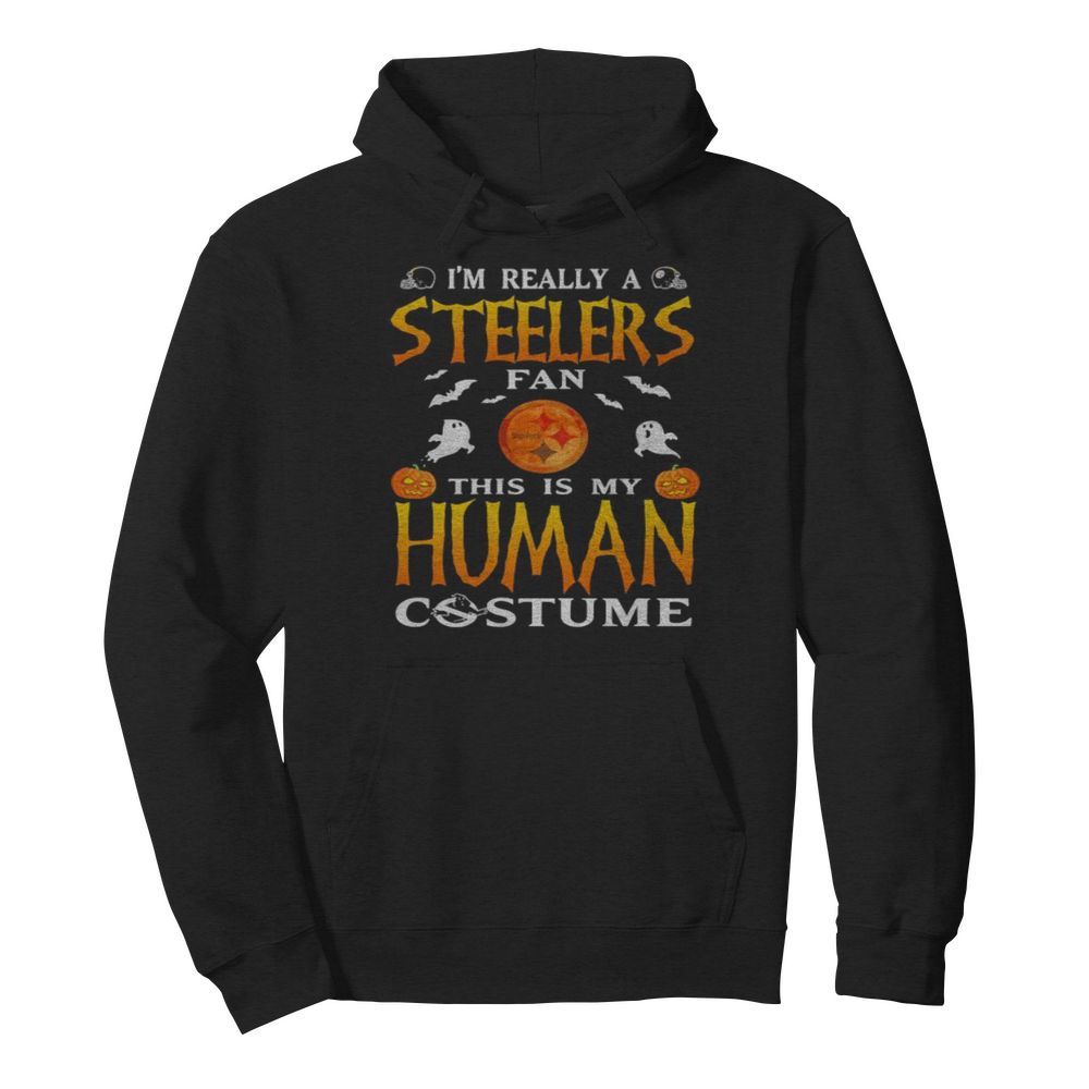 I’m really a pittsburgh steelers fan this is my human costume halloween  Unisex Hoodie