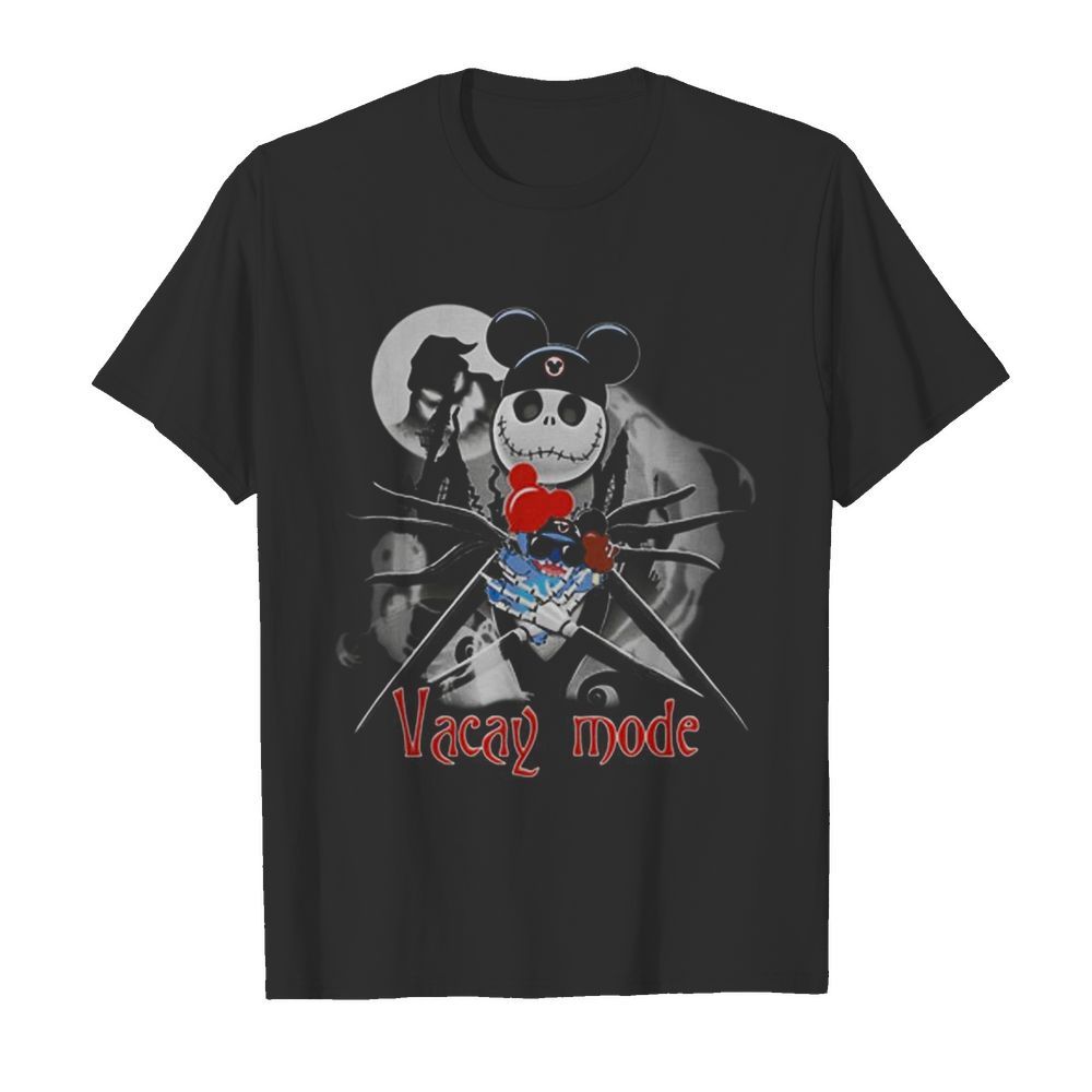 Jack Skellington Hug Stitch Vacay Mode Halloween shirt