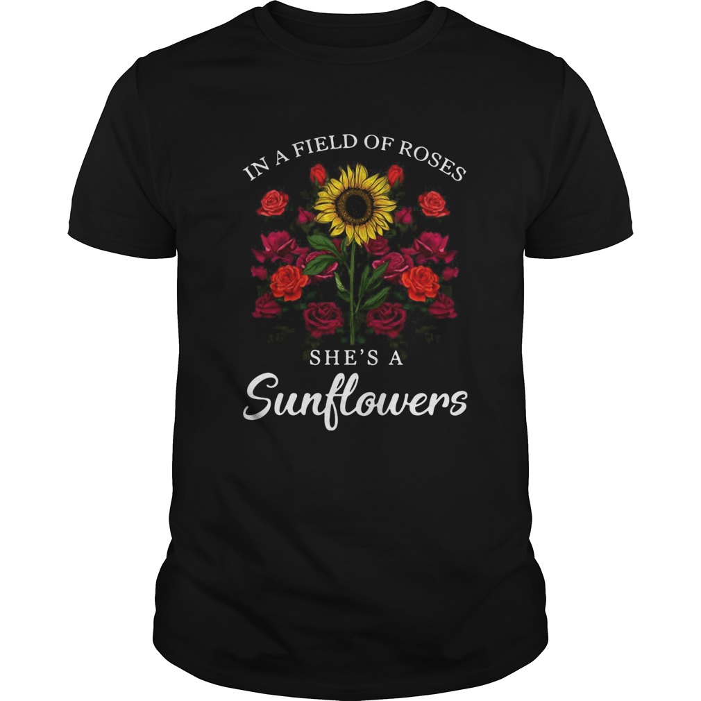 Jack Skellington In Field Of Roses Shes A Sunflowers shirt