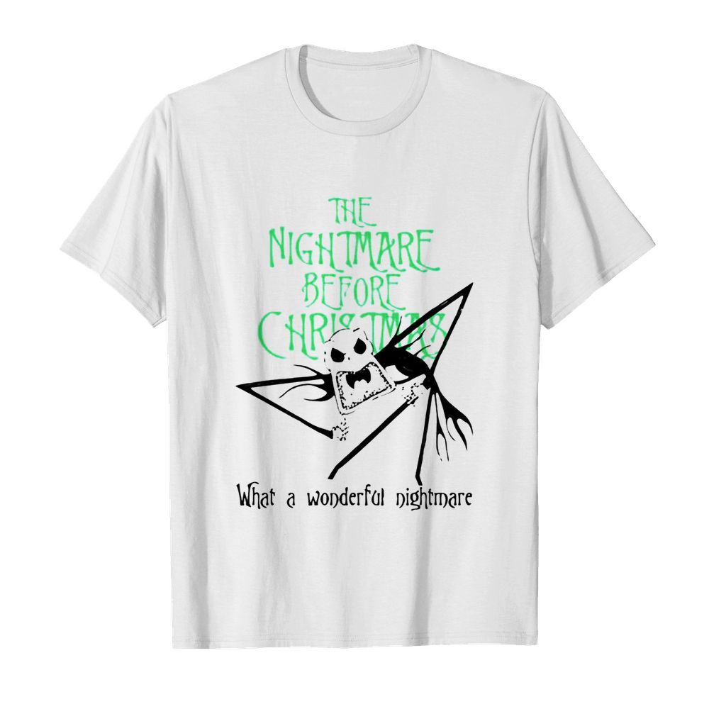 Jack Skellington the nightmare before Christmas what a wonderful nightmare shirt