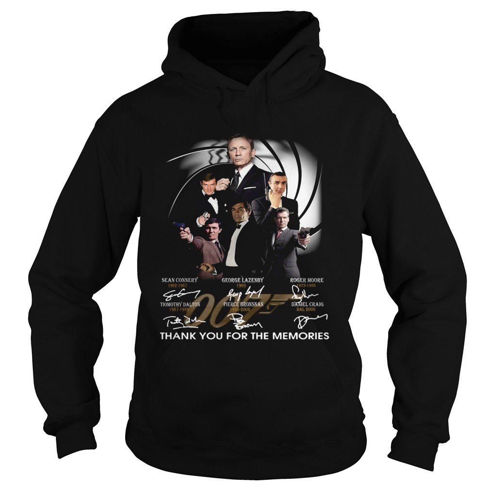 James Bond 007 Fans Thank You For The Memories Signature  Hoodie