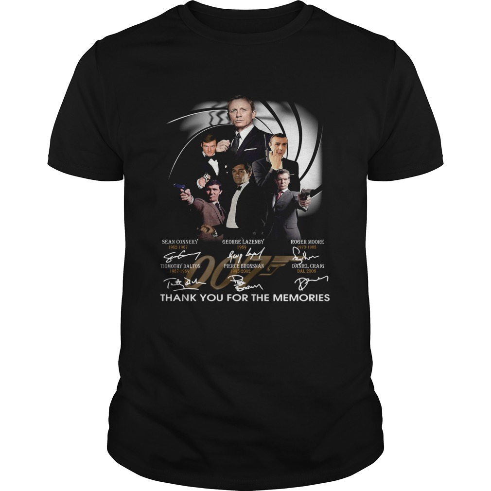 James Bond 007 Fans Thank You For The Memories Signature  Unisex